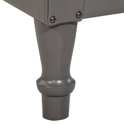 Sessel Grau Echtleder