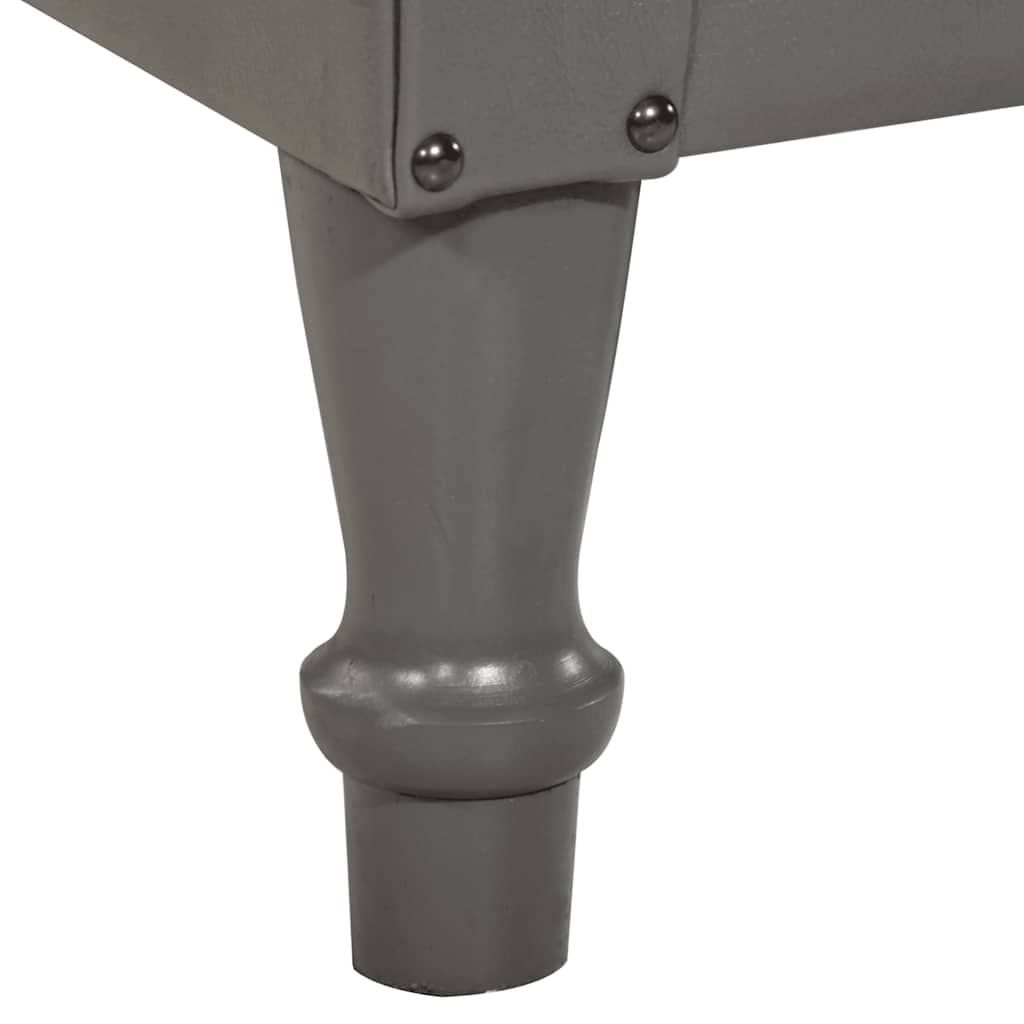 Sessel Grau Echtleder