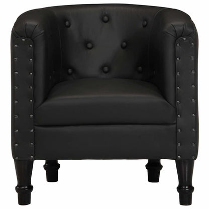 Sessel Schwarz Echtleder