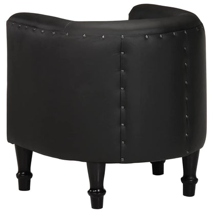 Sessel Schwarz Echtleder