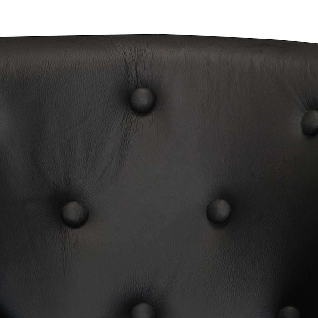Sessel Schwarz Echtleder