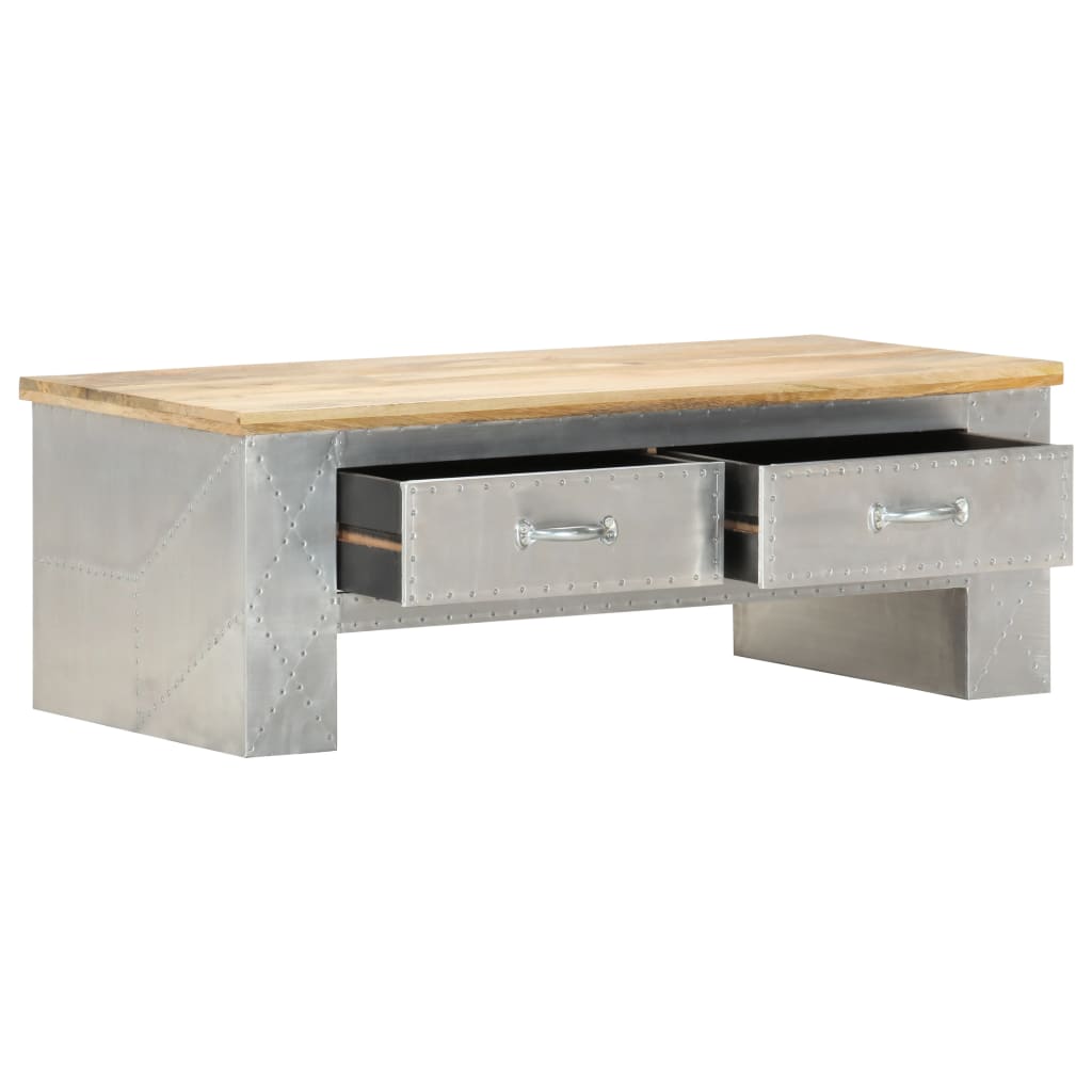Aviator Couchtisch 100x50x36 cm Mango Massivholz