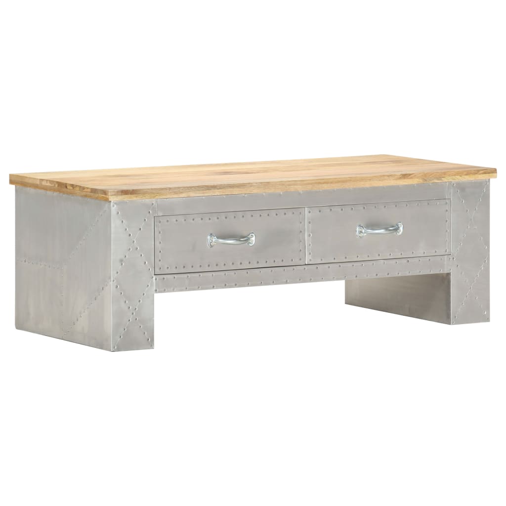Aviator Couchtisch 100x50x36 cm Mango Massivholz