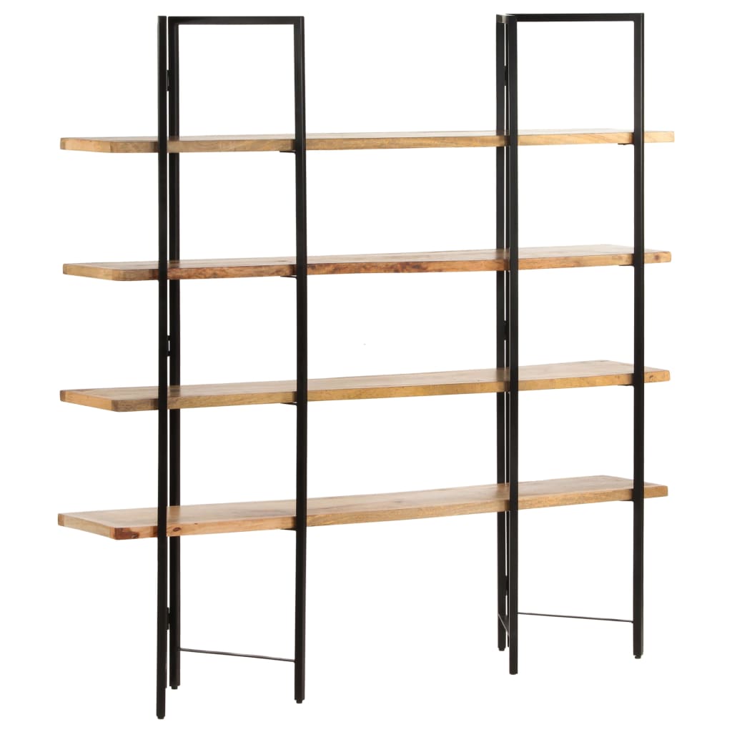 Bookcase with 4 shelves 160x35x160 cm mango solid wood