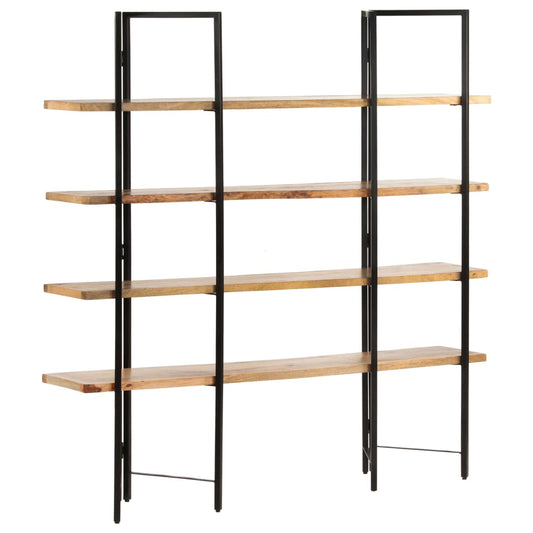 Bookcase with 4 shelves 160x35x160 cm mango solid wood