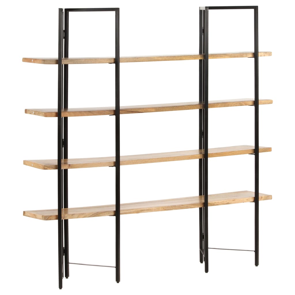 Bookcase with 4 shelves 160x35x160 cm mango solid wood