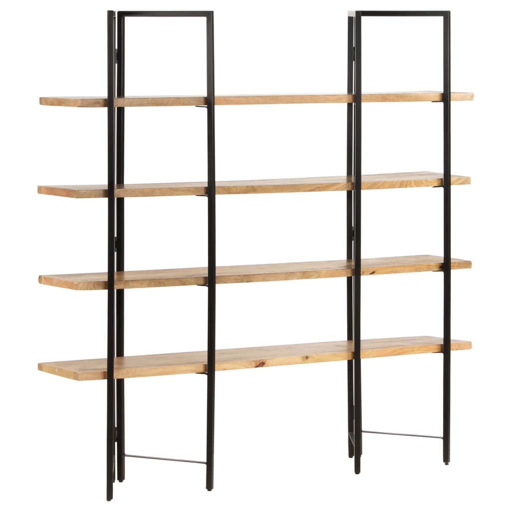 Bookcase with 4 shelves 160x35x160 cm mango solid wood