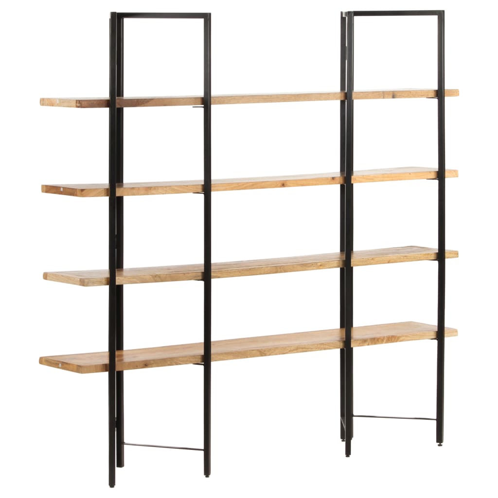 Bookcase with 4 shelves 160x35x160 cm mango solid wood