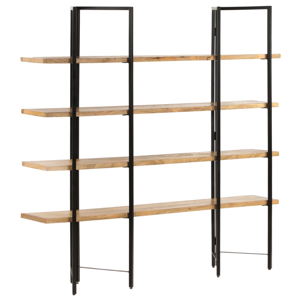 Bookcase with 4 shelves 160x35x160 cm mango solid wood