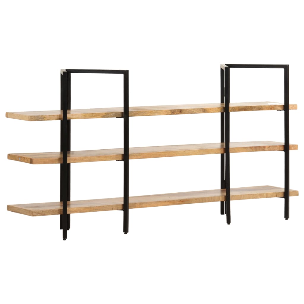 Bookcase with 3 shelves 160x31x80 cm mango solid wood