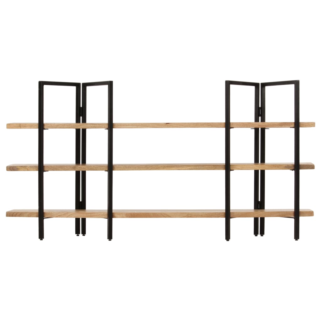 Bookcase with 3 shelves 160x31x80 cm mango solid wood