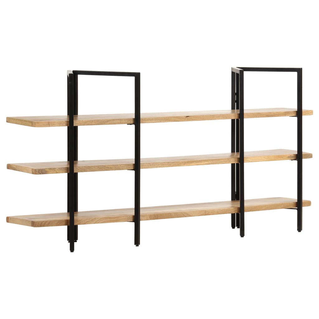 Bookcase with 3 shelves 160x31x80 cm mango solid wood