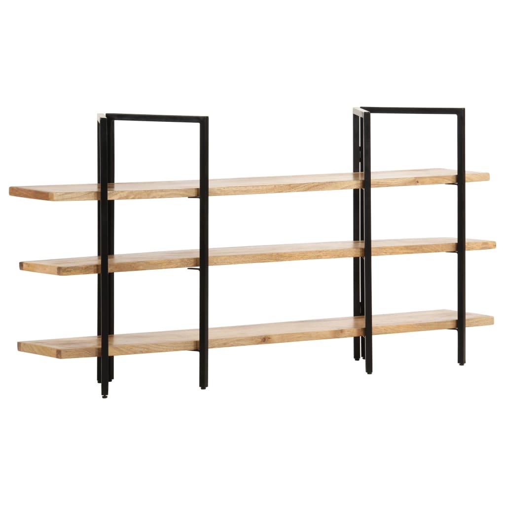 Bookcase with 3 shelves 160x31x80 cm mango solid wood