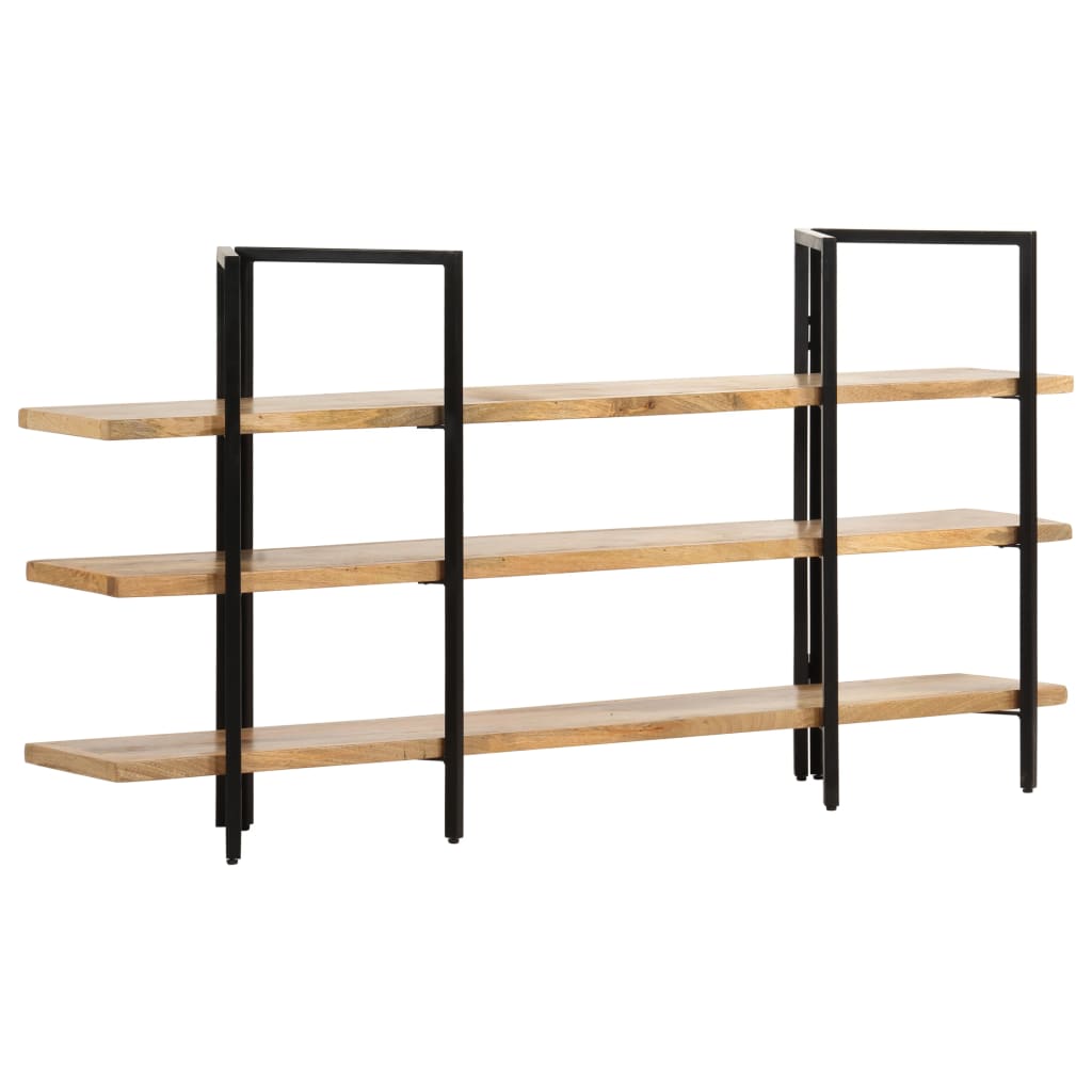 Bookcase with 3 shelves 160x31x80 cm mango solid wood