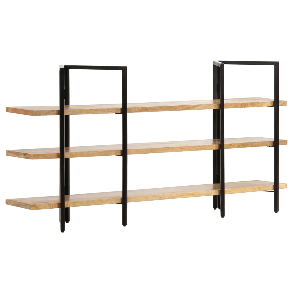 Bookcase with 3 shelves 160x31x80 cm mango solid wood
