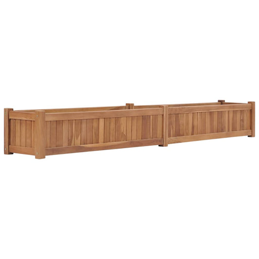 Lit surélevé 200x30x25 cm bois de teck massif