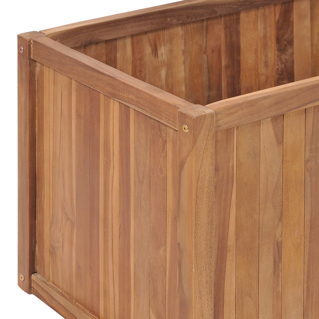 Garden raised bed 200 x 50 x 50 cm solid teak wood