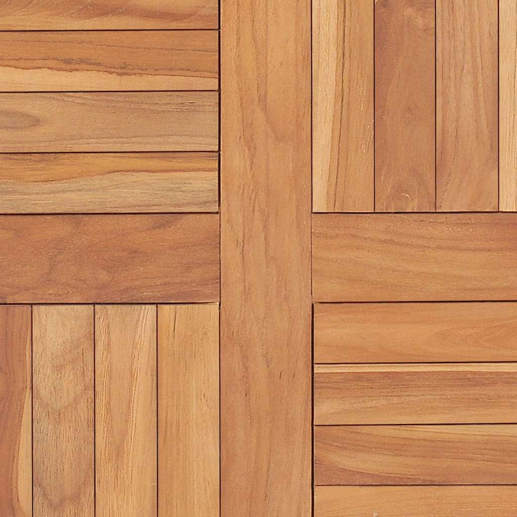 Tischplatte Massivholz Teak 60×60×2,5 cm