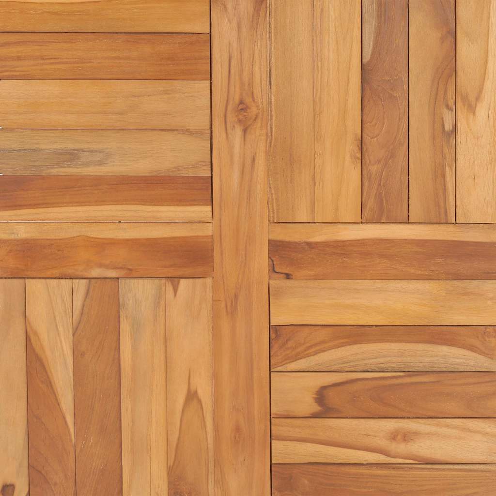 Tischplatte Massivholz Teak 70×70×2,5 cm