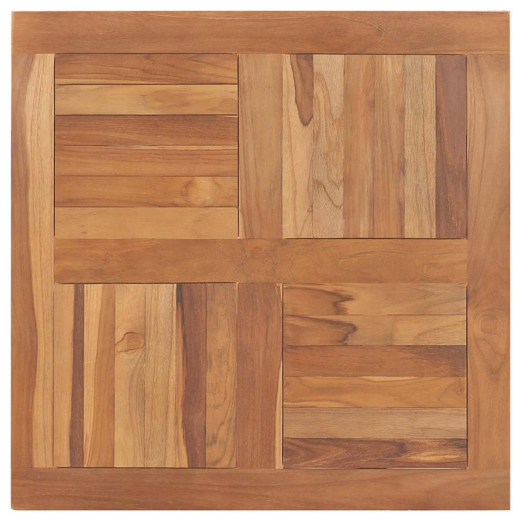 Tischplatte Massivholz Teak Quadratisch 80×80×2,5 cm