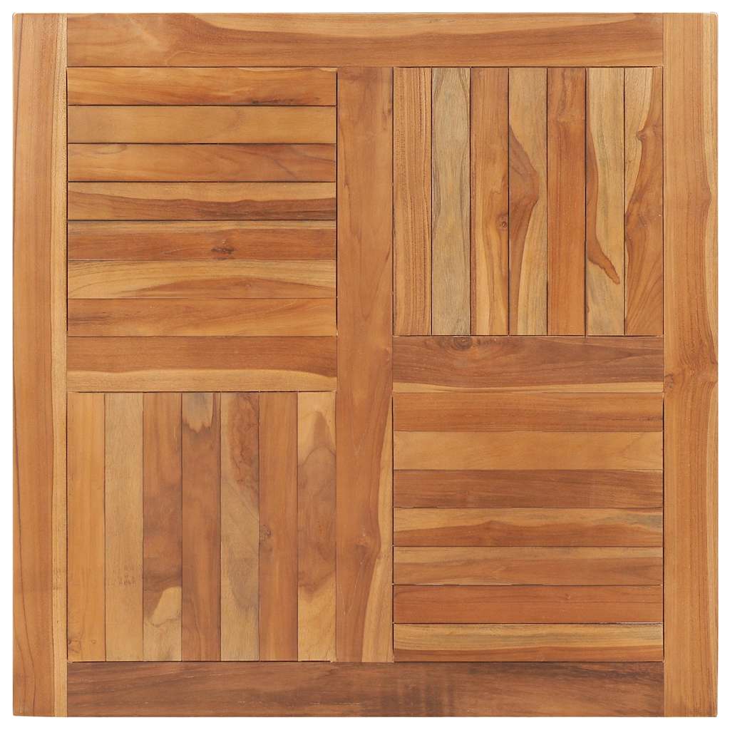 Tischplatte Massivholz Teak Quadratisch 90×90×2,5 cm