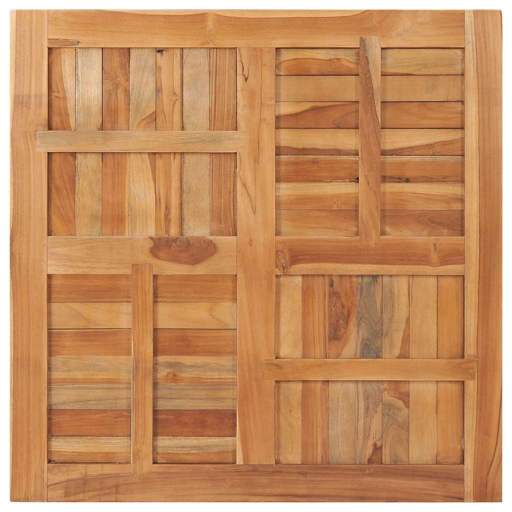 Tischplatte Massivholz Teak Quadratisch 90×90×2,5 cm