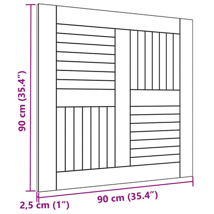 Tischplatte Massivholz Teak Quadratisch 90×90×2,5 cm