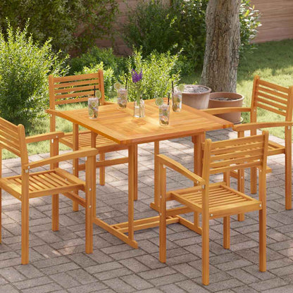 Tischplatte Massivholz Teak Quadratisch 90×90×2,5 cm