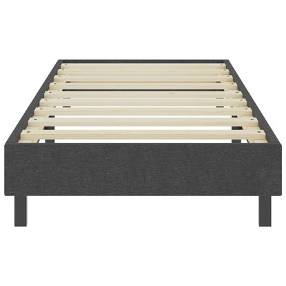 Boxspring-Bettgestell Grau Stoff 100x200 cm