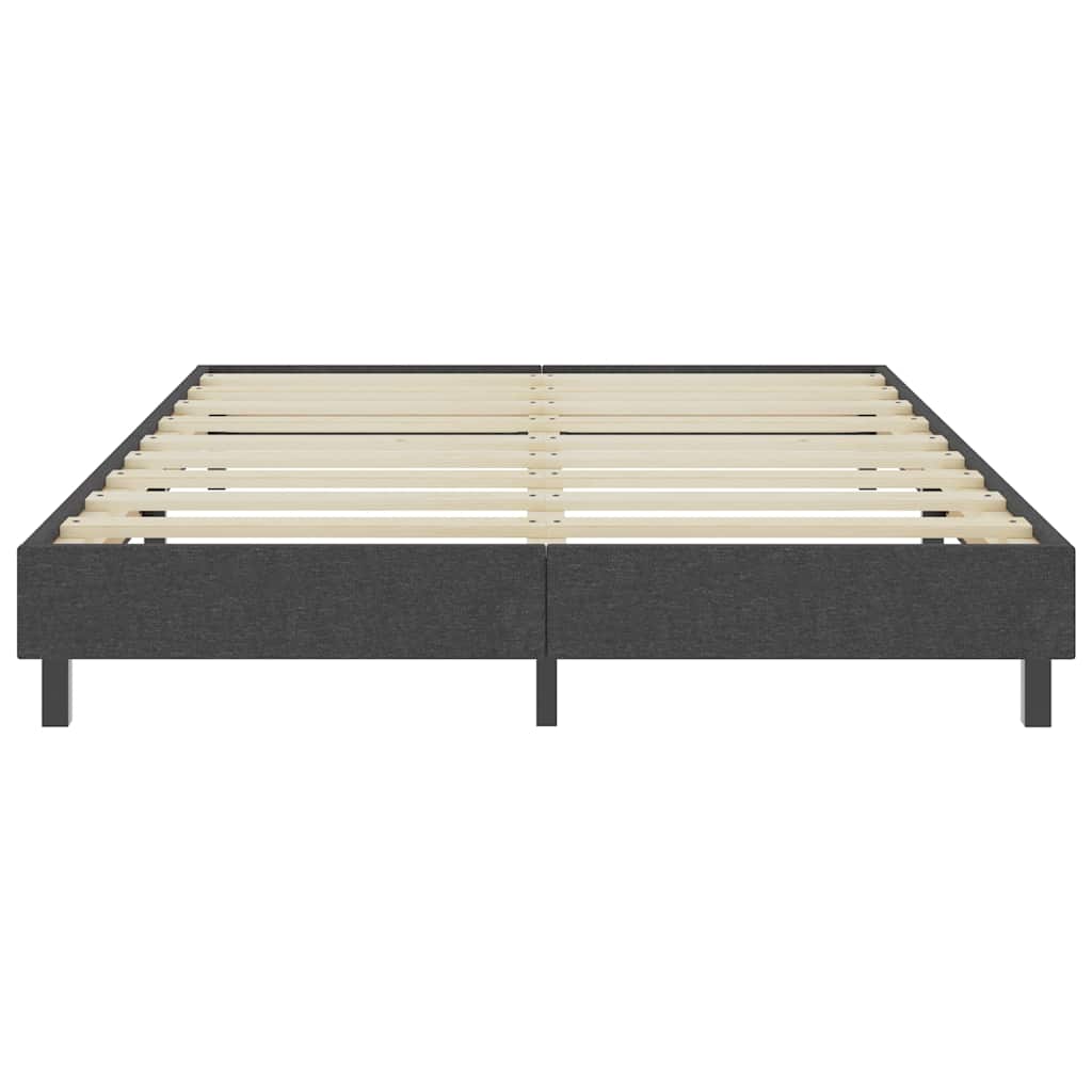 Boxspring-Bettgestell Grau Stoff 160x200 cm