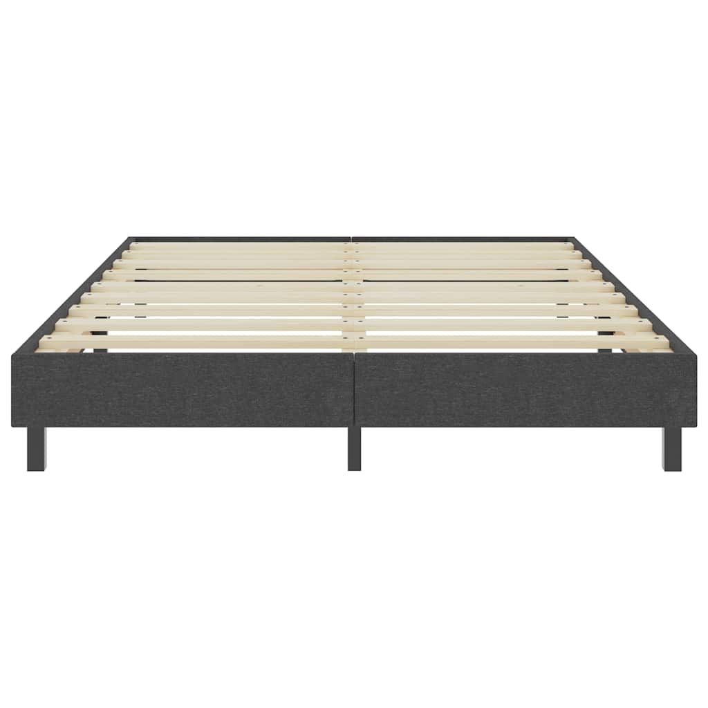 Boxspring-Bettgestell Grau Stoff 180x200 cm