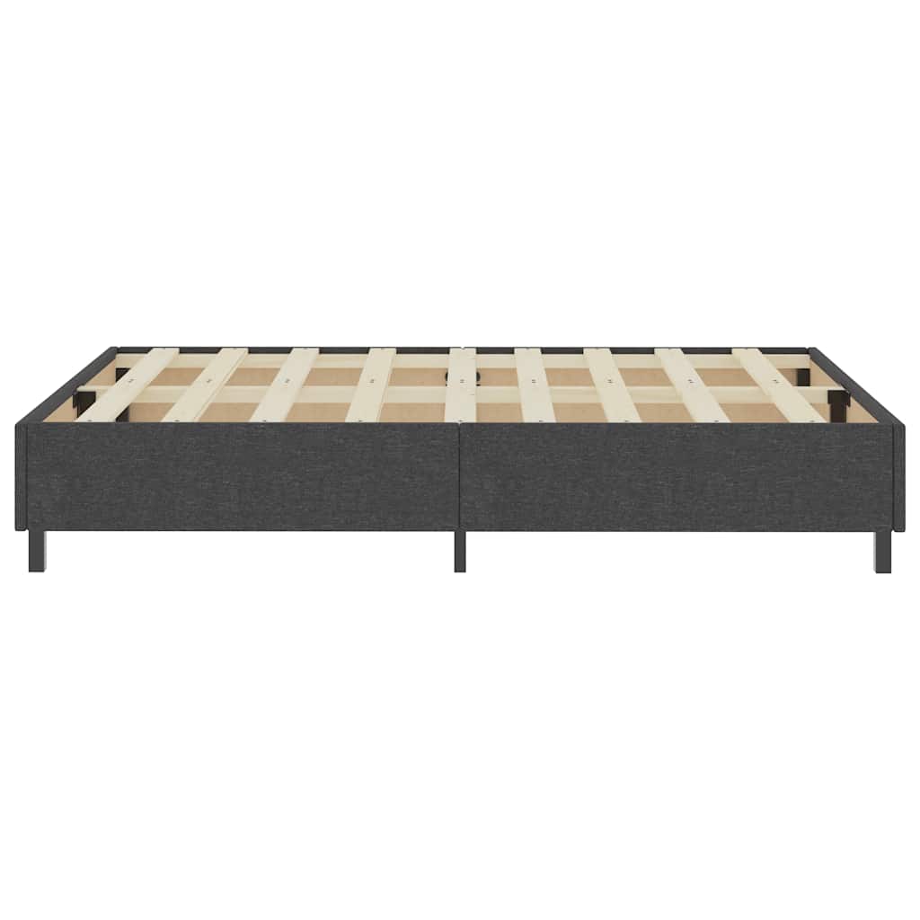 Boxspring-Bettgestell Grau Stoff 140x200 cm