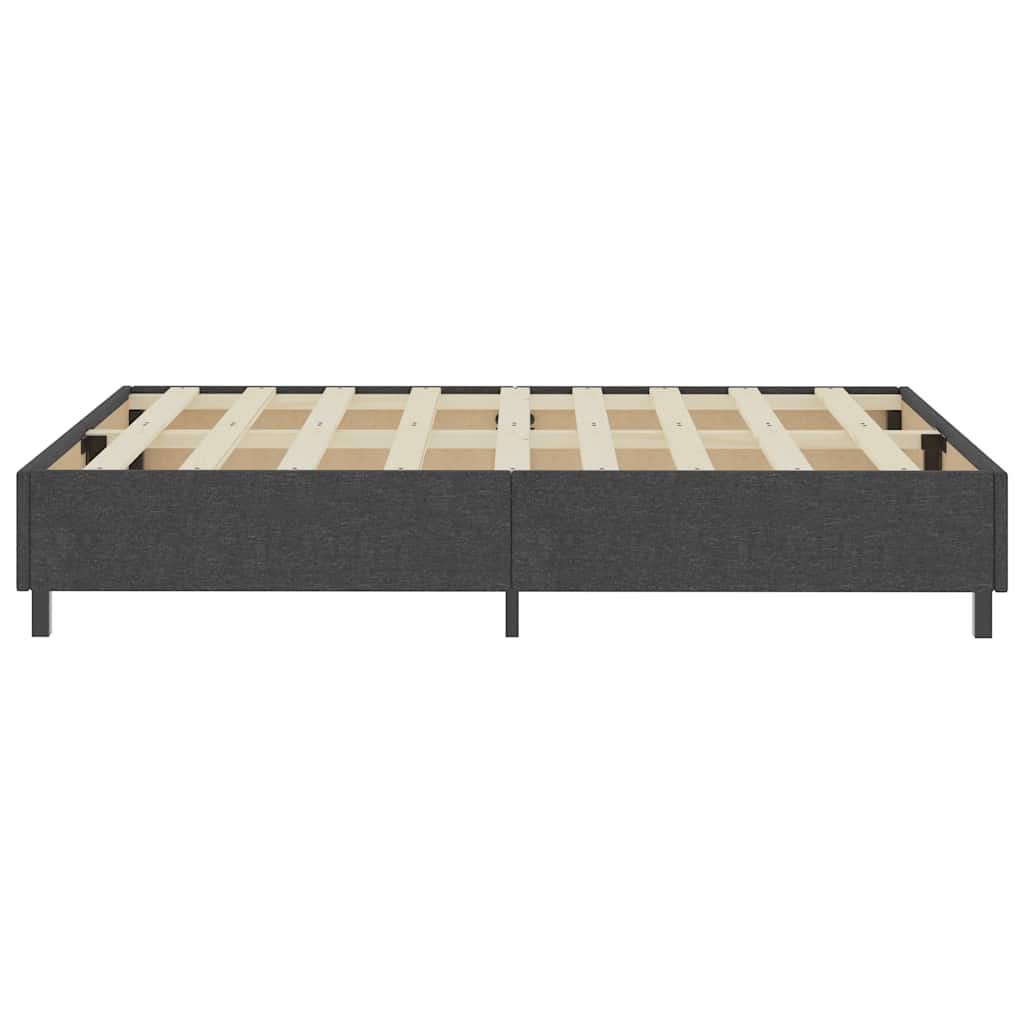 Boxspring-Bettgestell Grau Stoff 160x200 cm