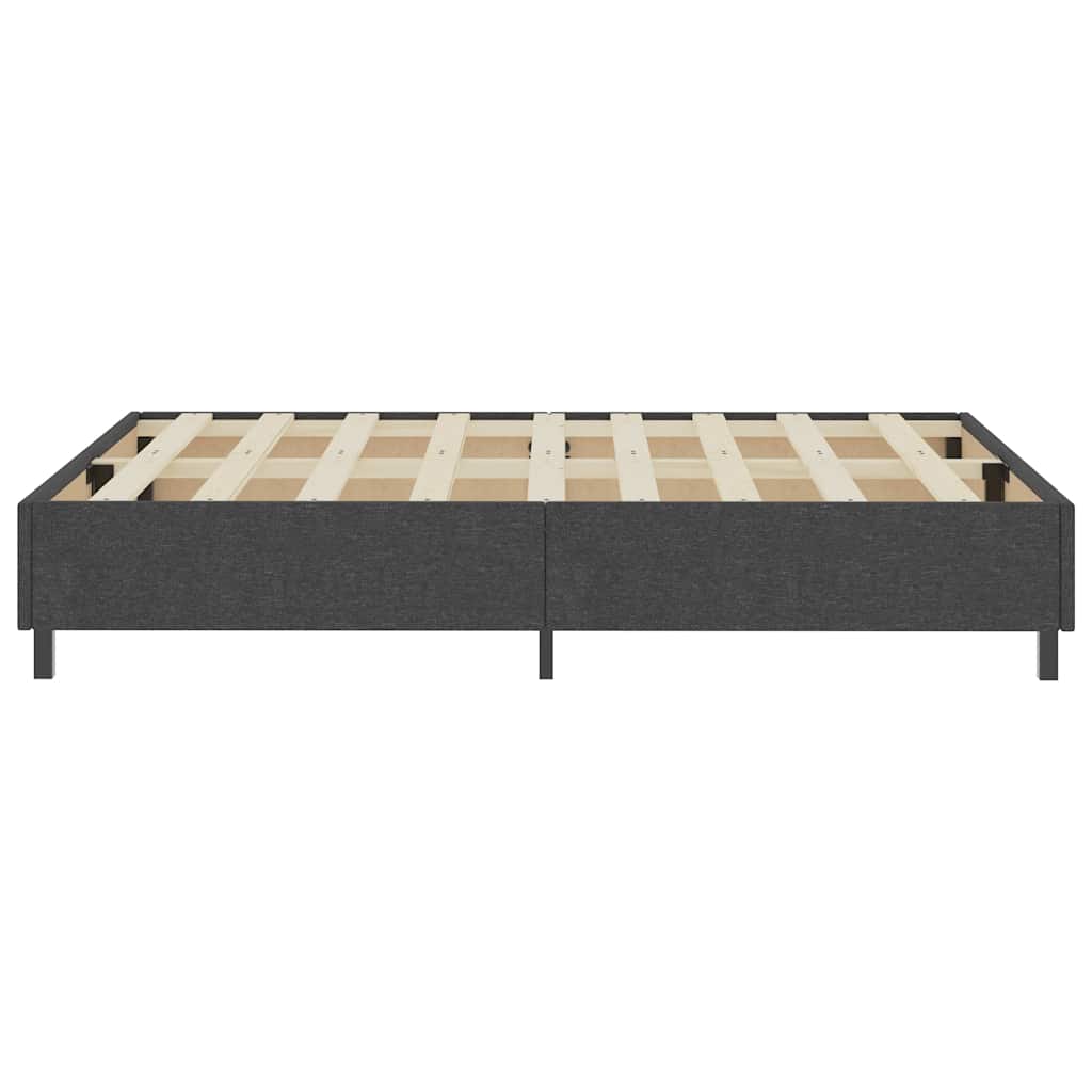 Boxspring-Bettgestell Grau Stoff 180x200 cm