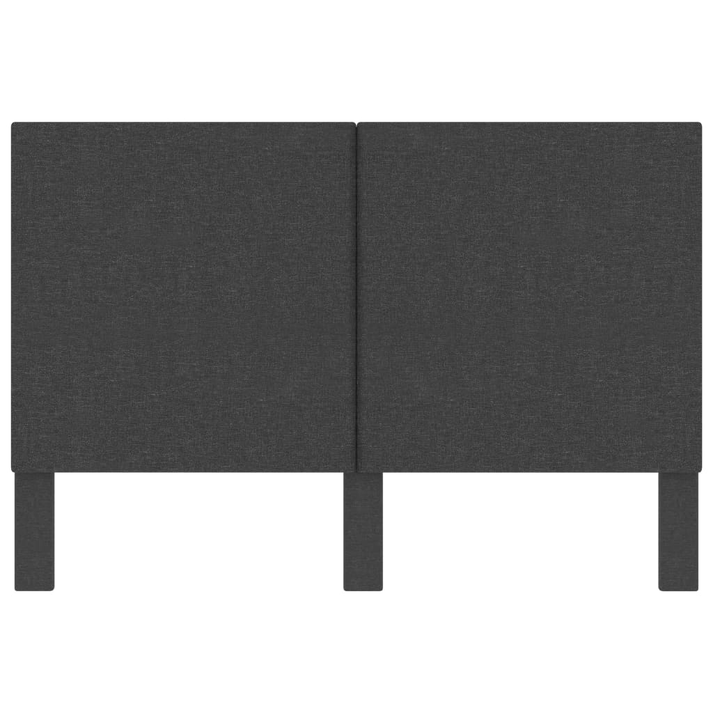 Kopfteil Dunkelgrau Stoff 140×200 cm