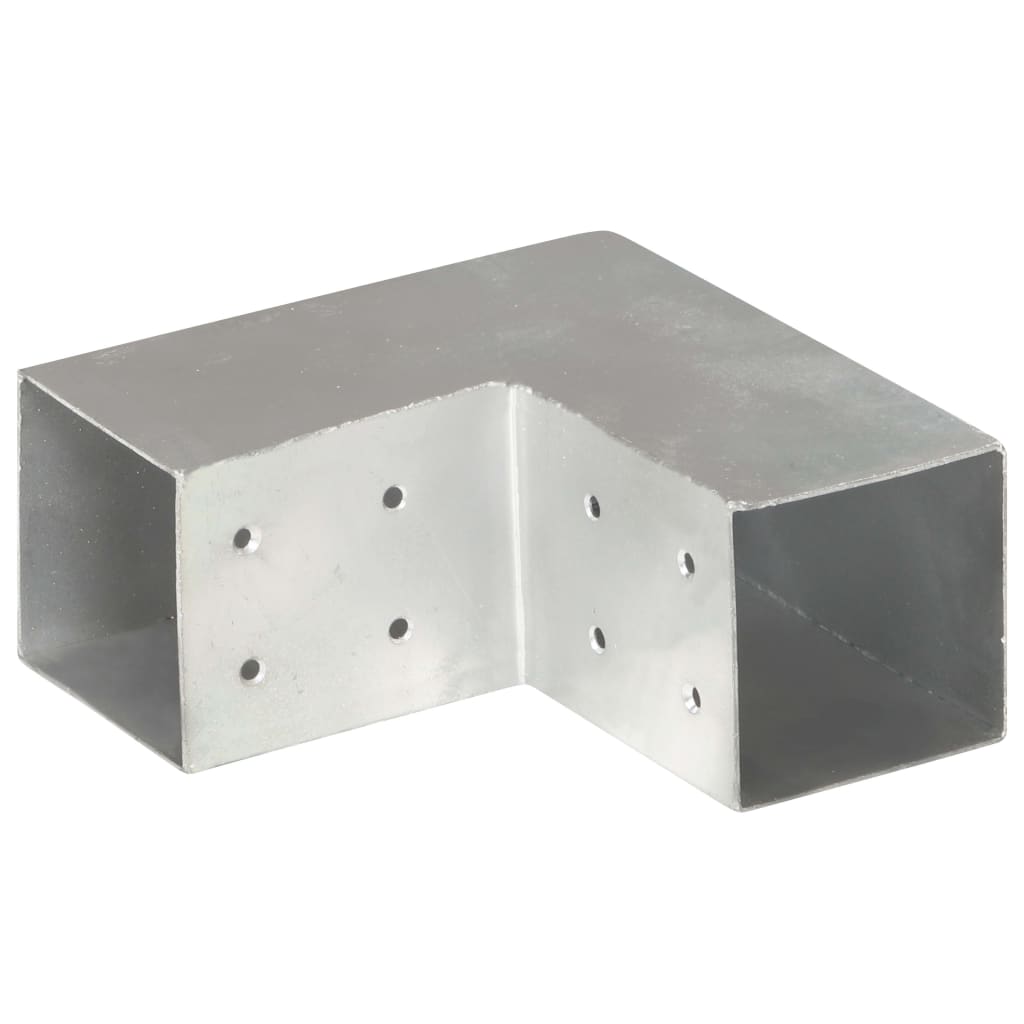 Pfostenverbinder L-Form Verzinktes Metall 81 x 81 mm