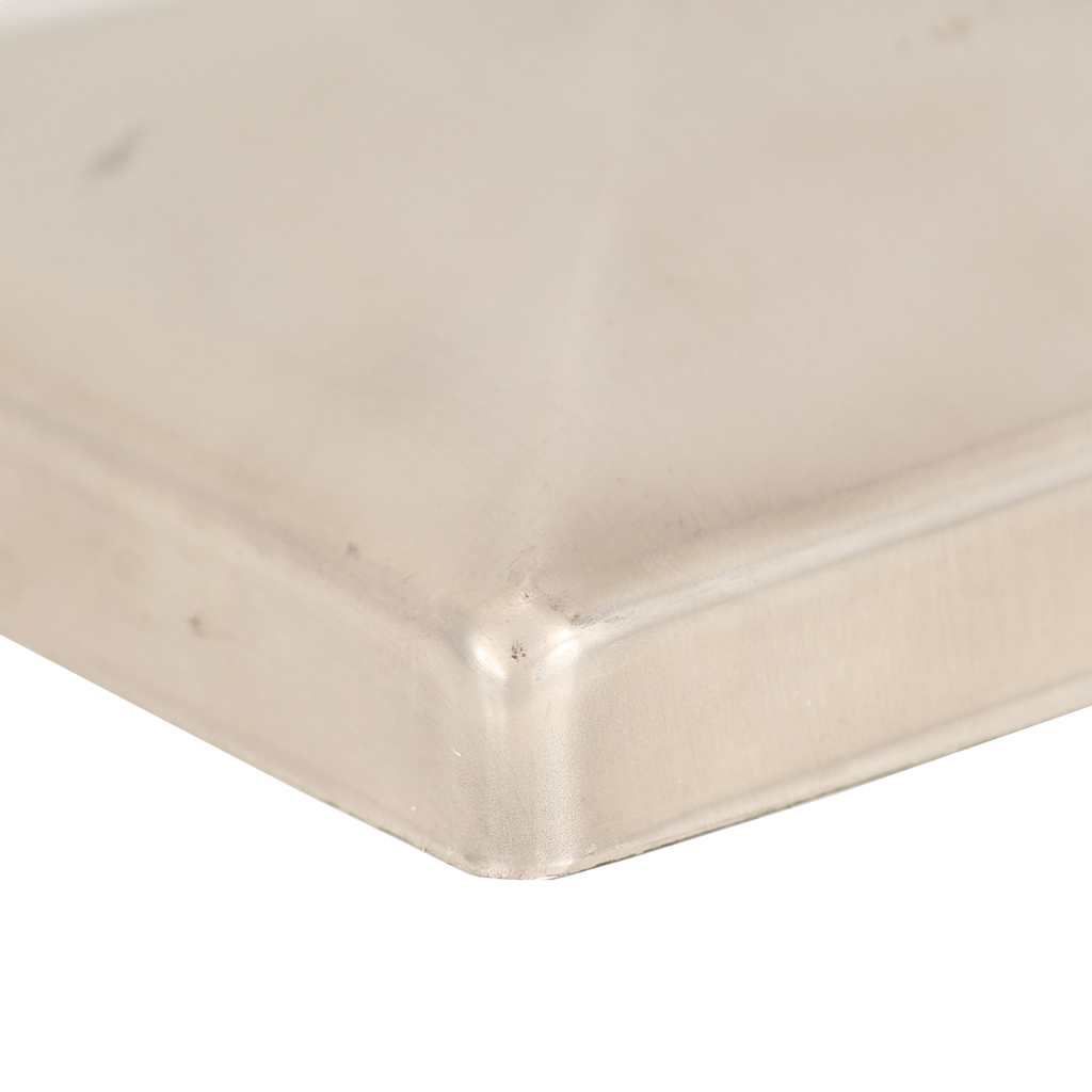 Pfostenkappen 6 Stk. Pyramide Edelstahl 101 x 101 mm
