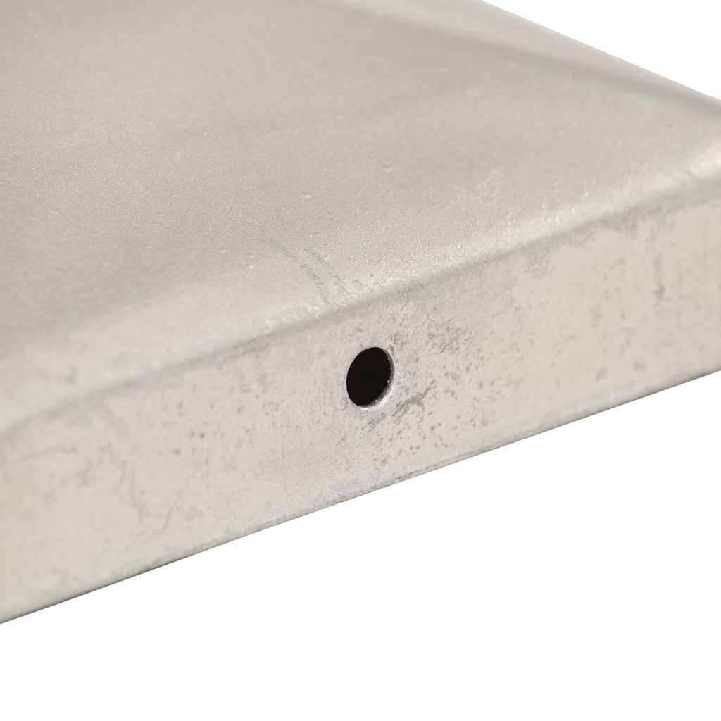 Pfostenkappen 6 Stk. Pyramide Verzinktes Metall 81 x 81 mm