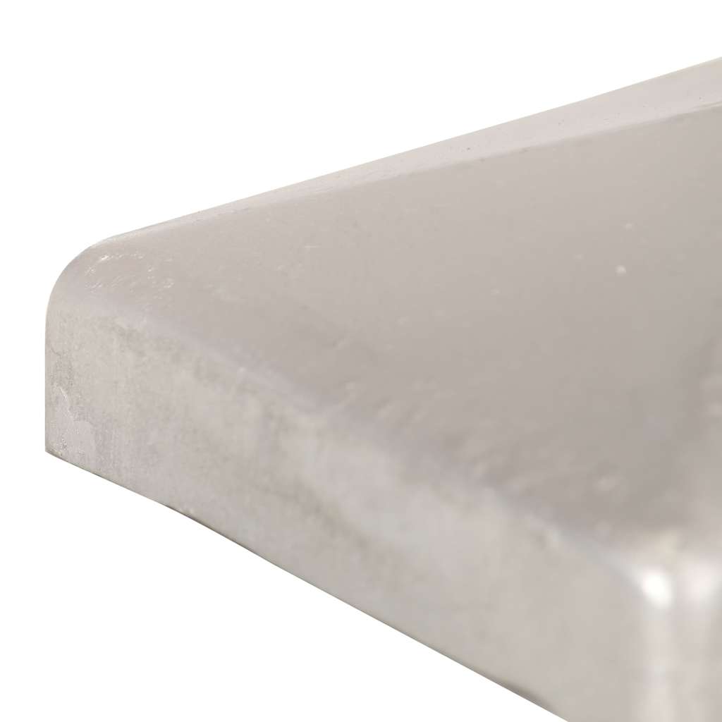 Pfostenkappen 6 Stk. Pyramide Verzinktes Metall 81 x 81 mm