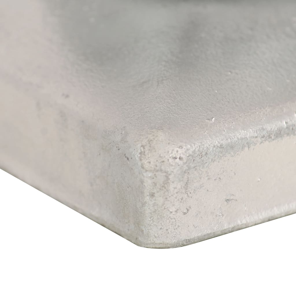 Pfostenkappen 6 Stk. Kugelform Verzinktes Metall 101 x 101 mm