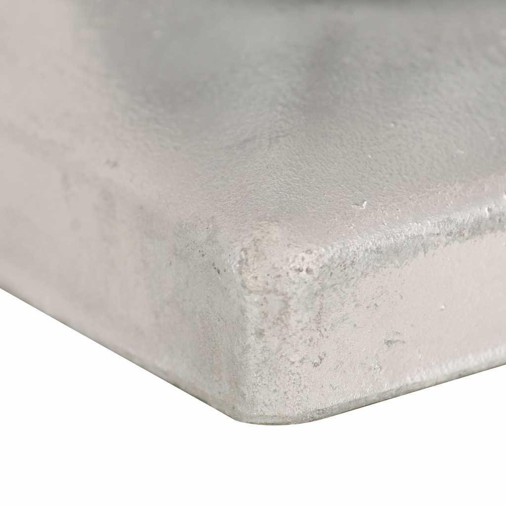 Pfostenkappen 6 Stk. Kugelform Verzinktes Metall 101 x 101 mm
