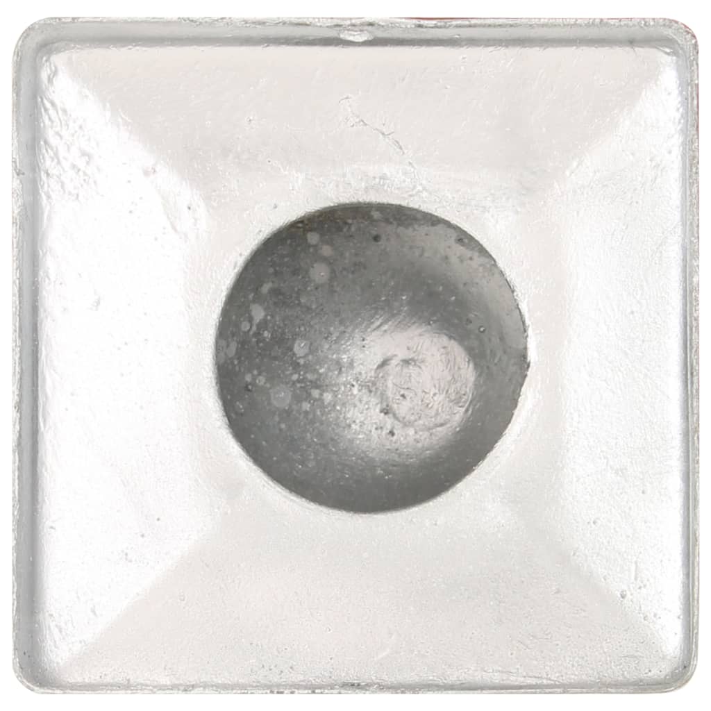 Pfostenkappen 6 Stk. Kugelform Verzinktes Metall 101 x 101 mm
