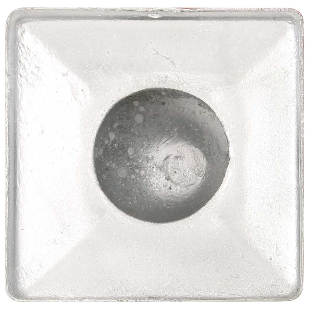 Pfostenkappen 6 Stk. Kugelform Verzinktes Metall 101 x 101 mm