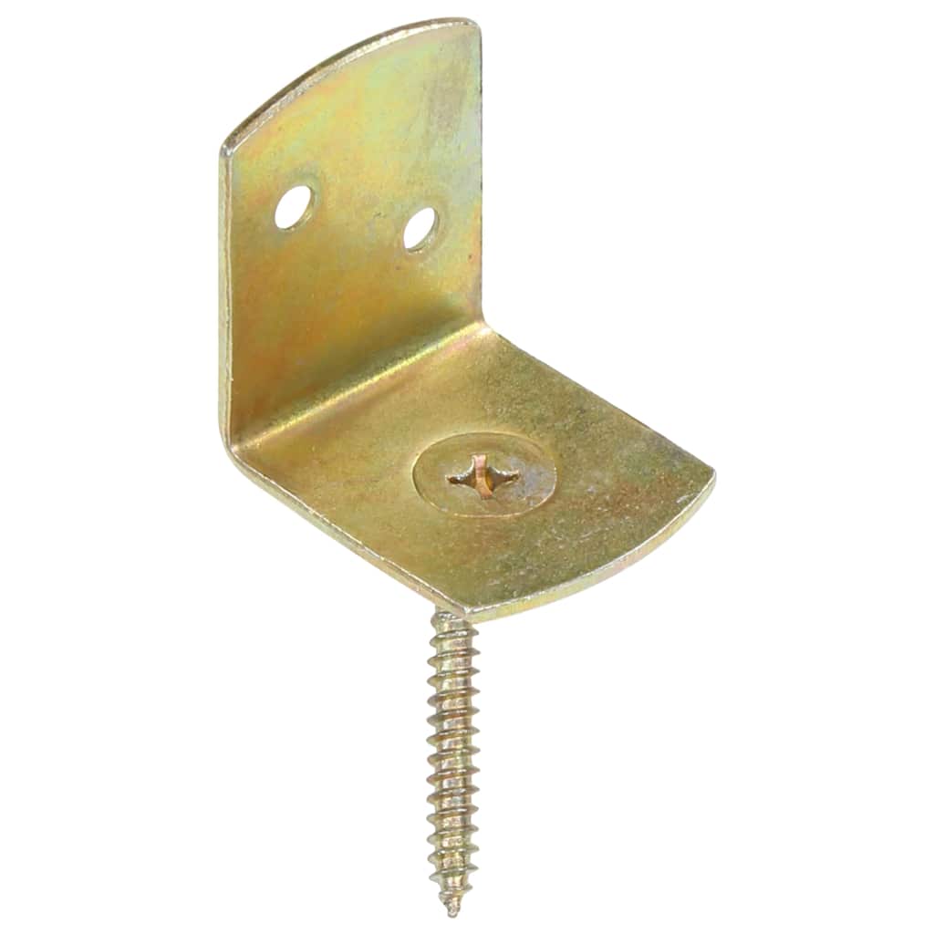 Flechtzaunhalter 24 Stk. L-Form Verzinktes Metall