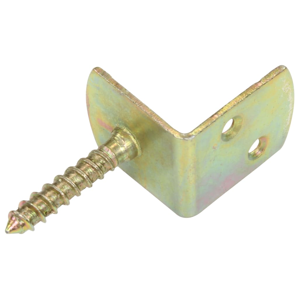 Flechtzaunhalter 48 Stk. L-Form Verzinktes Metall
