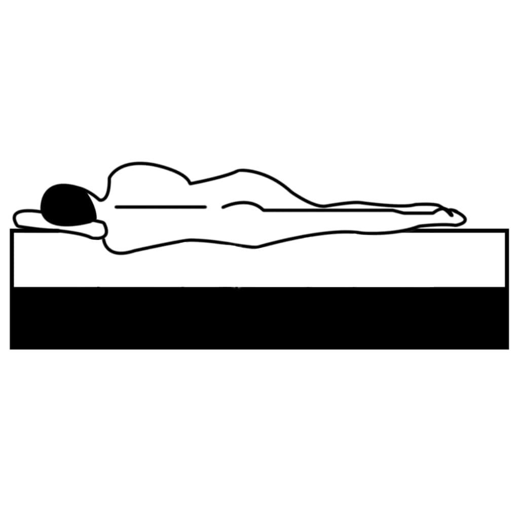 Boxspringbett-Matratzenauflage 200 x 120 x 5 cm Mittelweich