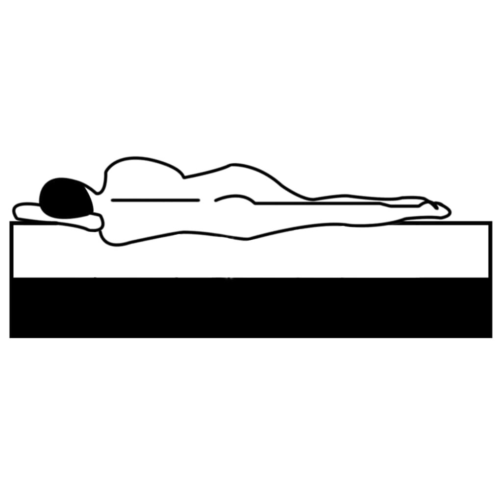 Boxspringbett-Matratzenauflage 200 x 160 x 5 cm Mittelweich