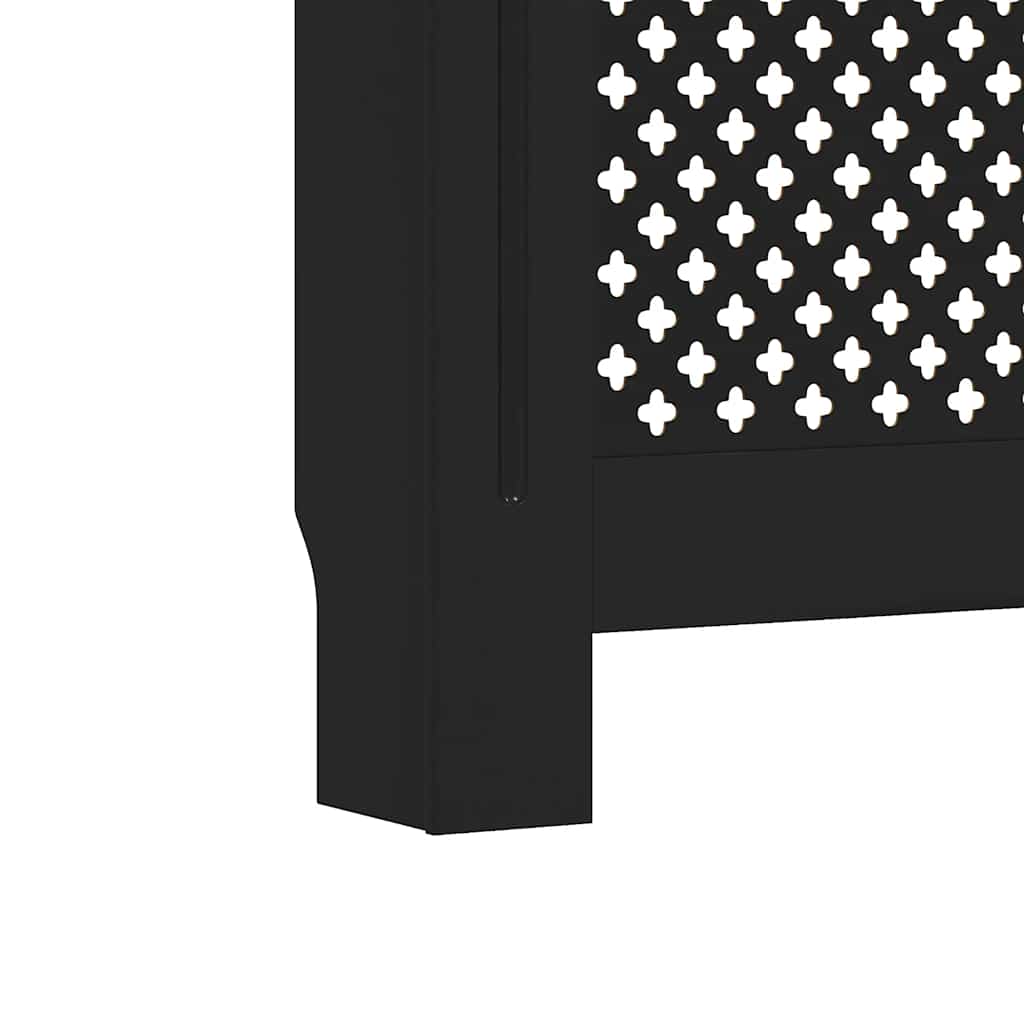 Heizkörperverkleidung Schwarz 152x19x81,5 cm MDF