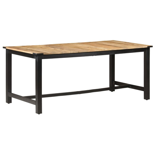 Esstisch 180 x 90 x 76 cm Raues Mango-Massivholz