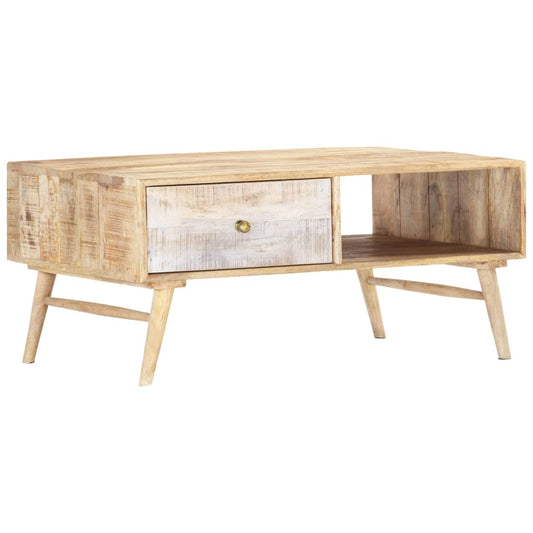 Couchtisch 88x60x40 cm Massivholz Mango